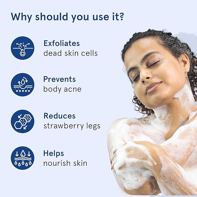 Be Bodywise Body Acne Reduction Kit with 1% Salicylic Acid Body Wash & 10% Niacinamide Hydrating Face & Body Lotion