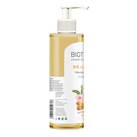 Biotique Almond Oil Ultra Rich Body Wash| Maintains Skin’s Natural pH Soap-Free Body Wash Suitable for All Skin Types