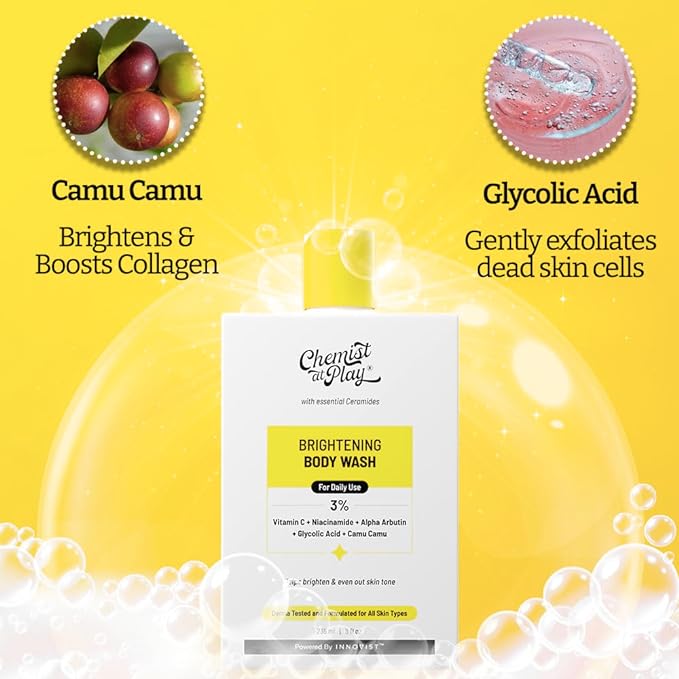 Chemist at Play Brightening Body Wash Glowing Skin Vitamin C Bodywash For Women & Men