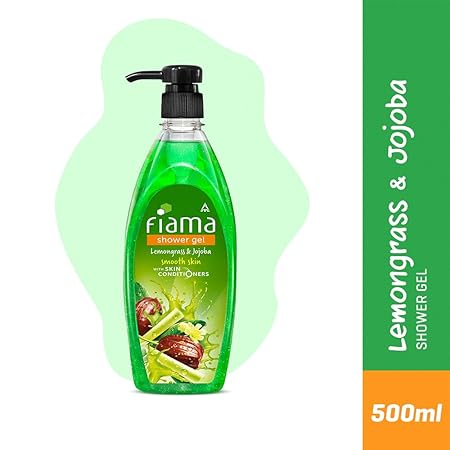Fiama Body Wash Shower Gel Lemongrass & Jojoba Body Wash for Women and Men