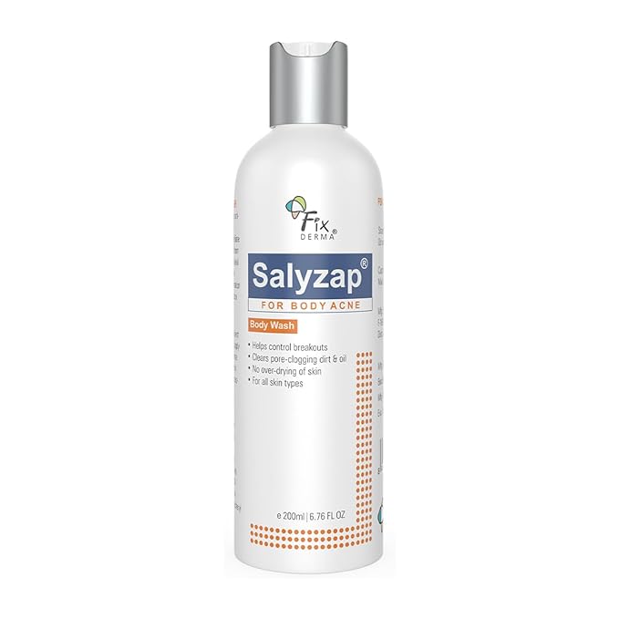 Fixderma 2% Salicylic Acid Salyzap Body Wash For Acne,Non Foaming Body Wash