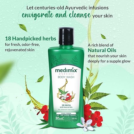 Medimix Ayurvedic Bodywash 18 Herbs & Natural Oils For Healthy & Refreshed Skin
