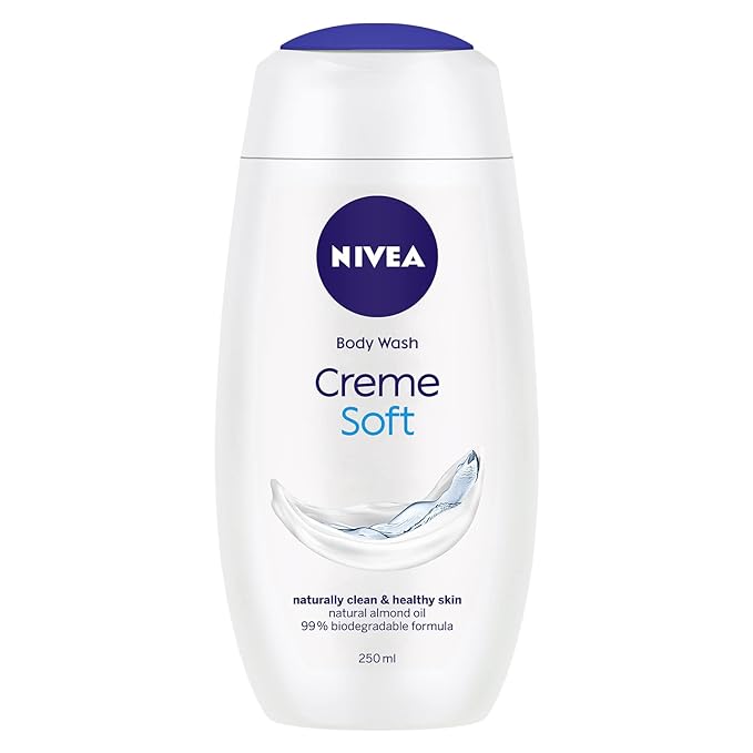 Nivea Creme Soft Body Wash Shower Gel with Natural Almond Oil