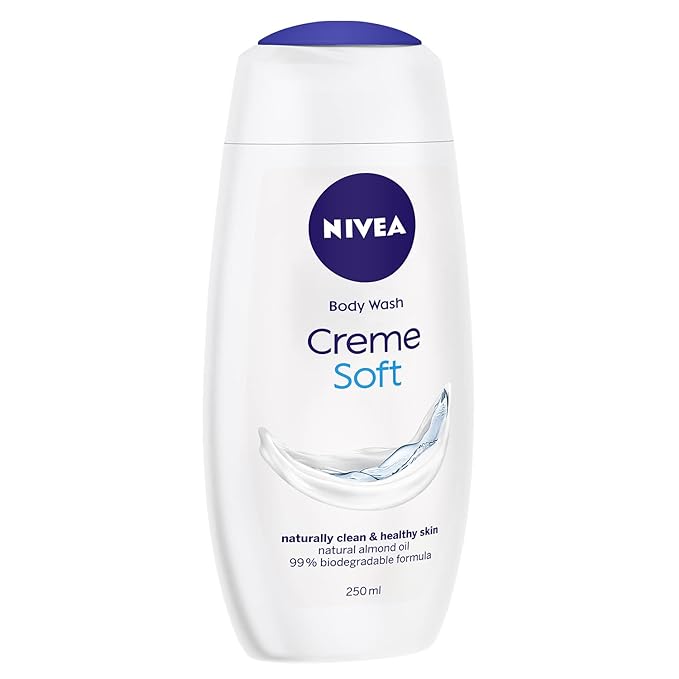 Nivea Creme Soft Body Wash Shower Gel with Natural Almond Oil