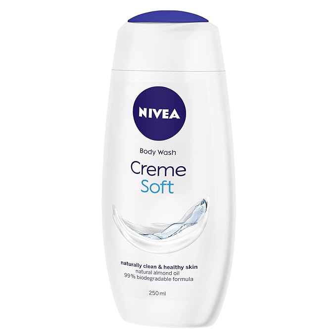 Nivea Creme Soft Body Wash Shower Gel with Natural Almond Oil