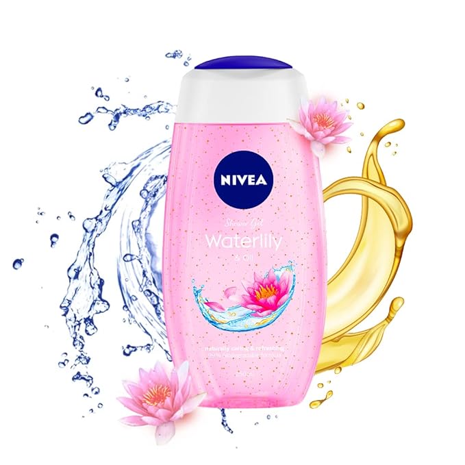 Nivea Waterlily & Oil Body Wash Shower Gel with Care Oil Pearls