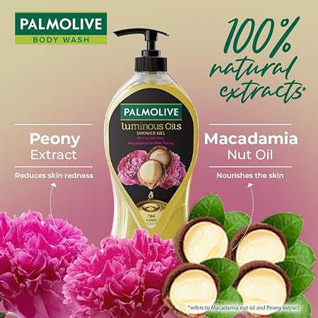 Palmolive Macadamia Oil & Peony Luminous Oils Invigorating Body Wash