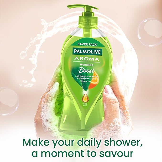 Palmolive Orange Essential Oil & Lemongrass Aroma Morning Body Wash