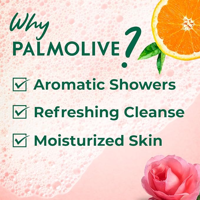 Palmolive Rose, Orange Essential Oil & Ginseng Aroma Sensual Body Wash