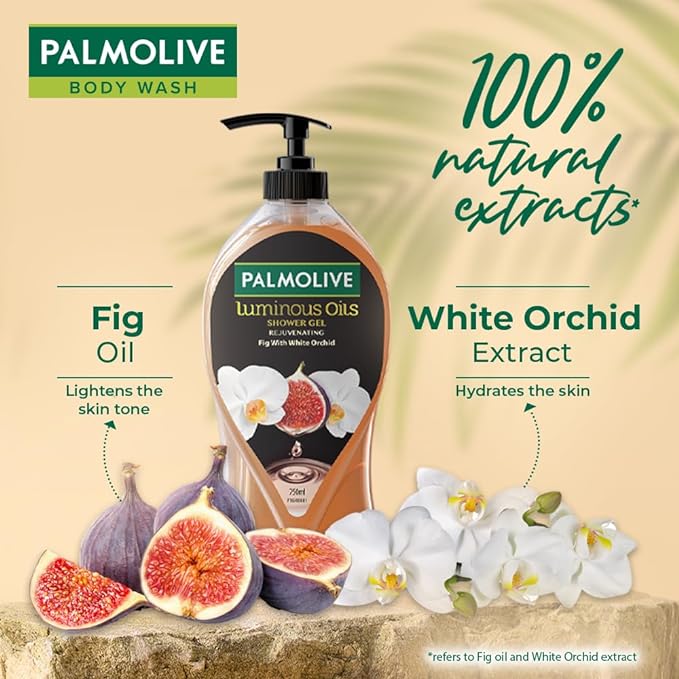 Palmolive White Orchid & Fig Oil Luminous Oils Rejuvenating Body Wash