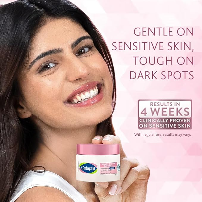 Cetaphil Brightening Night Comfort Cream For Dark Spots, Uneven Skin Tone