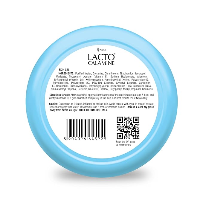 Lacto Calamine Super Light Moisturizer for Face Moisturiser for Oily Skin with Niacinamide, Hyaluronic Acid