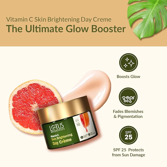 Lotus SPF 25 PA+++ Botanicals Skin Brightening Day Cream Vitamin C