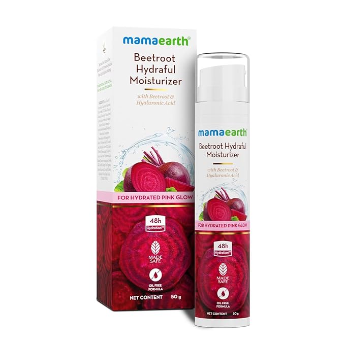 Mamaearth Beetroot Hydraful Moisturizer Lotion With Beetroot&Hyaluronic Acid For Hydrated Pink Glow