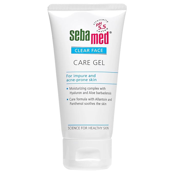 Sebamed Clear Face Care Gel Ph 5.5 Acne Prone Skin Hyaluron & Aloe Vera Water Based Moisturiser