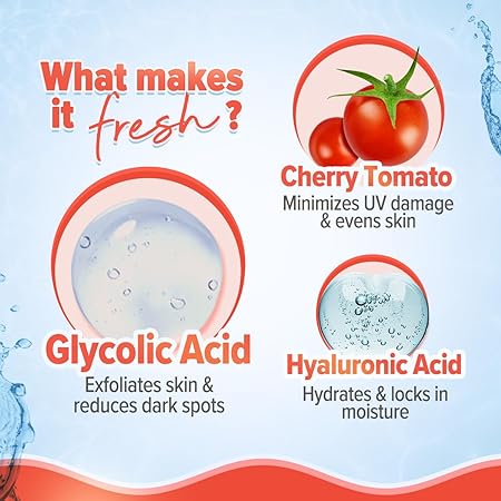 Aqualogica Detan+ Smoothie Face Wash with Glycolic Acid & Cherry Tomato for Men & Women for Tan removal, Hydrates & Gentle Exfoliates