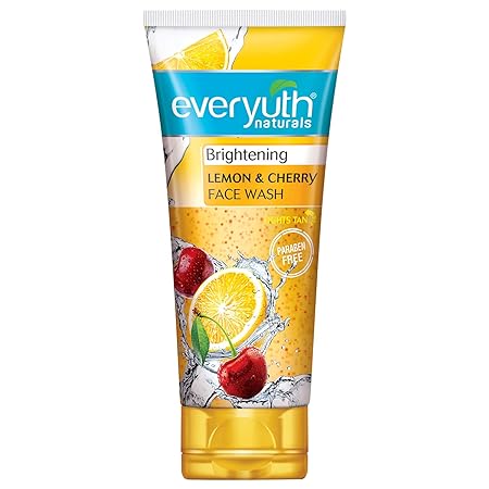 Everyuth Brightening Lemon Cherry Face Wash, Pack of 2