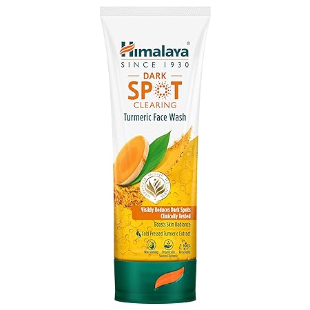 Himalaya Dark Spot Clearing Turmeric Face Wash Organically Sourced & Cold-pressed Turmeric