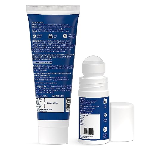 Be Bodywise Underarm Pigmentation Kit - No Fragrance With 4% AHA BHA Underarm Roll