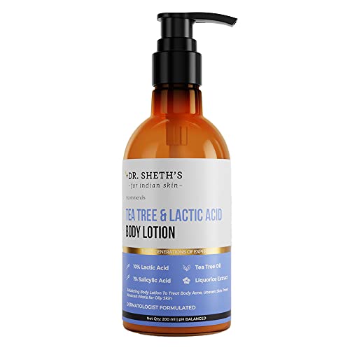 Dr. Sheth's Tea Tree & Lactic Acid Body Lotion With 1% Salicylic Acid