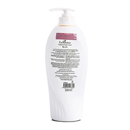 Enchanteur Romantic Perfumed Body Lotion with Aloe Vera & Olive Butter for Satin Smooth Skin, Floral French Fragrance