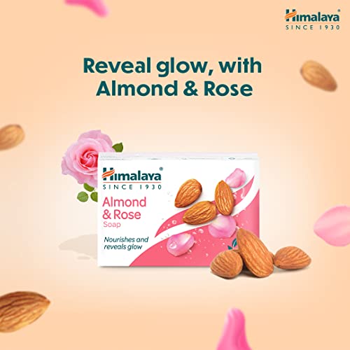 Himalaya Herbals Soap, Almond and Rose, Pack of 4