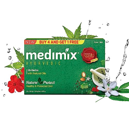 Medimix Ayurvedic Classic 18 Herbs Bathing Soap, Pack of 4