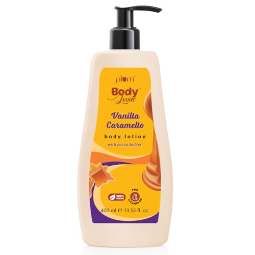 Plum BodyLovin' Vanilla Caramello Body Lotion, Cocoa Butter & Vitamin B5 For Deep Moisturization