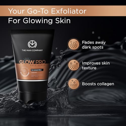 The Man Company Glow Pro Face Care Kit, Face Wash, Face Scrub & Moisturising Face Cream