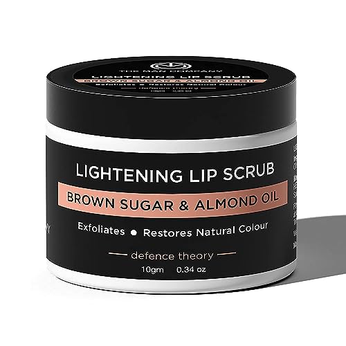The Man Company Lightening Lip Scrub With Brown Sugar, Almond Oil, Vitamin E, Coconut Oil & Argan Oil For Dry & Chapped Lip