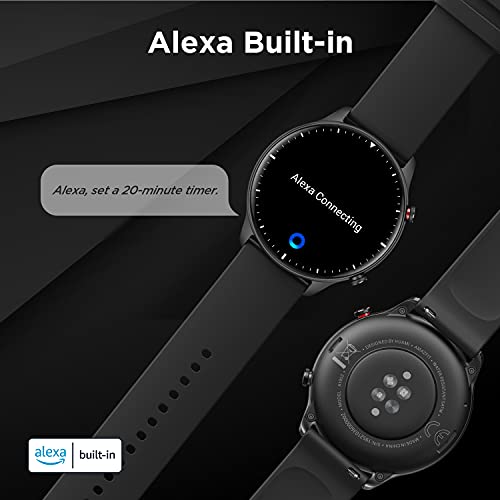 Amazfit | 1.43" HD Display | Built-in GPS | Alexa Voice Assistant | Bip U Pro Sports Smartwatch with 60+ Sports Modes, 5ATM Resistance & 9-Day Battery