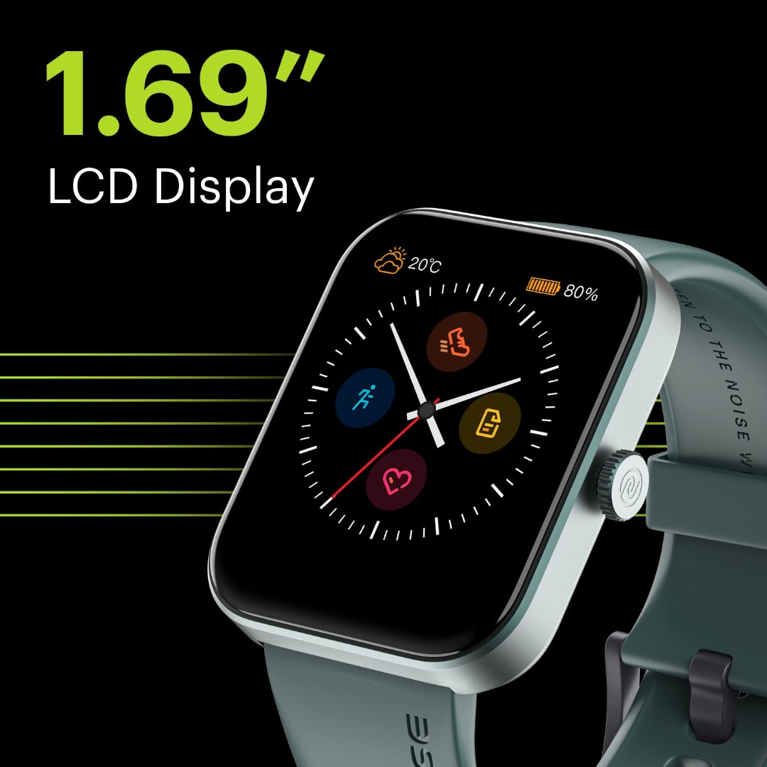 Noise ColorFit Pulse Grand Smartwatch with 1.69" HD Display |  SpO2 Monitoring |  Heart Rate Tracking & 60+ Sports Modes