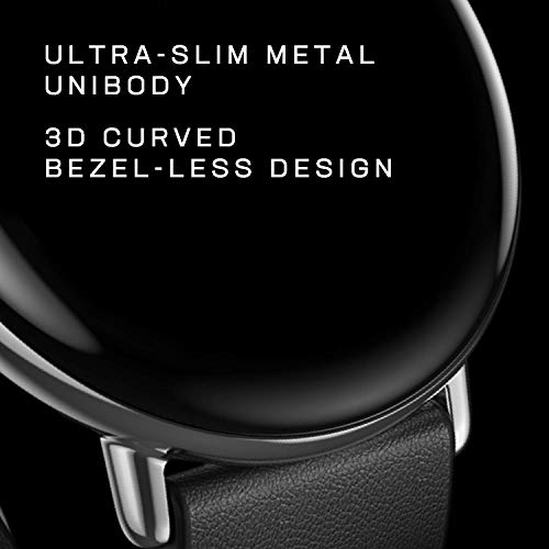 Amazfit | 1.28" AMOLED Always-On Display | 11 Sports Modes | Stylish Design | Zepp E Circle Smartwatch with SpO2, Heart Rate Tracking & 5ATM Water Resistance