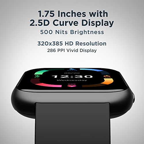 boAt | 1.75" HD Display | Multiple Sports Modes | IP68 Water Resistance | Blaze Smartwatch with Heart Rate, SpO2 Monitoring & 7-Day Battery