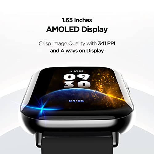 boAt | 1.65" AMOLED Display | Multiple Sports Modes | Heart Rate & SpO2 | Matrix Smartwatch with IP68 Resistance, Sleep Tracking & 7-Day Battery