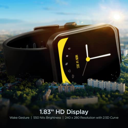 boAt | 1.83" HD Display | Bluetooth Calling | Weather Forecast | Wave Leap Call Smartwatch with Multi-Sports Modes, IP68 Resistance & 7-Day Battery