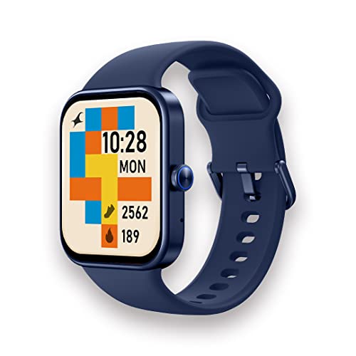 Fastrack | Super Bright HD Display | 10-Day Battery | 5ATM Water Resistance | Reflex Vox Smartwatch with 1.69" Screen | Voice Assistant & Multiple Sports Modes