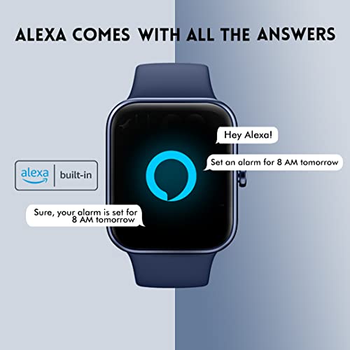 Fastrack | Super Bright HD Display | 10-Day Battery | 5ATM Water Resistance | Reflex Vox Smartwatch with 1.69" Screen | Voice Assistant & Multiple Sports Modes