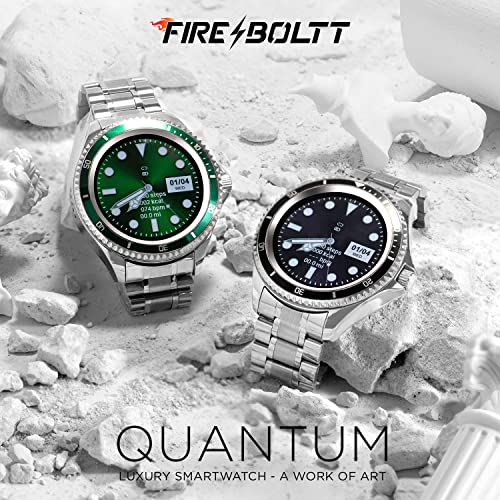 Fire-Boltt | 1.28" Display | Bluetooth Calling | Heart Rate & SpO2 | Quantum Smartwatch with IP67 Resistance, Multiple Sports Modes & Sleep Tracking