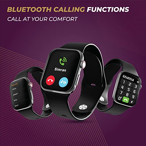 Hammer | 1.81" Large HD Display | Bluetooth Calling | Multiple Sports Modes | Pulse Ace Pro Smartwatch with IP67 Resistance, Heart Rate & SpO2 Monitoring