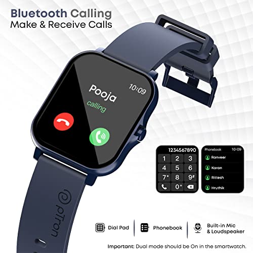 PTron Force X10 Bluetooth Calling Smart Watch