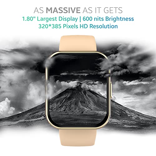 Tagg | 1.80" Display | Advanced Bluetooth Calling | Built-in Calculator | Verve Connect Max Smartwatch with High Resolution, IP67 Resistance & Multiple Sports Modes