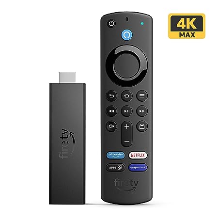 Amazon Fire TV Stick 4K Max streaming device, Wi-Fi 6, Alexa Voice Remote