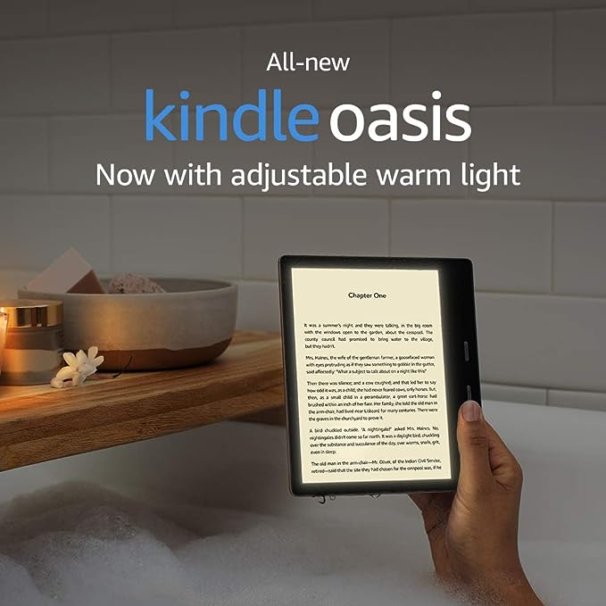 Kindle Oasis (10th Gen), Now with adjustable warm light, 7 Inch Display