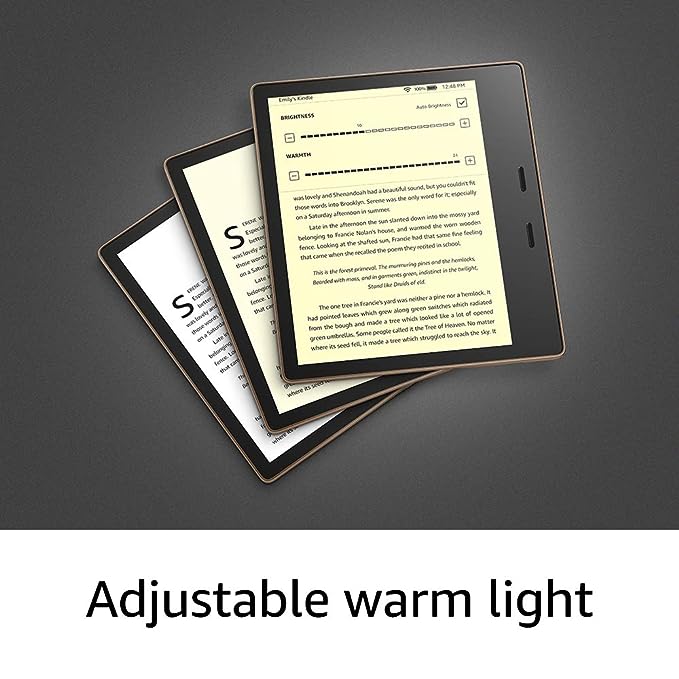 Kindle Oasis (10th Gen), Now with adjustable warm light, 7 Inch Display