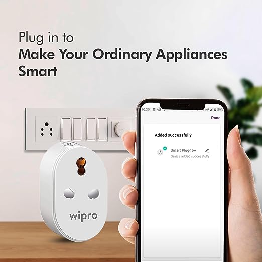 Wipro 16A Wi-Fi Smart Plug