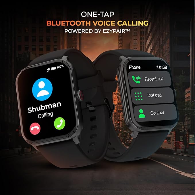 beatXP Marv Neo Smartwatch with 1.85" HD Display |  550 Nits Brightness |  Bluetooth Calling & Metal Body