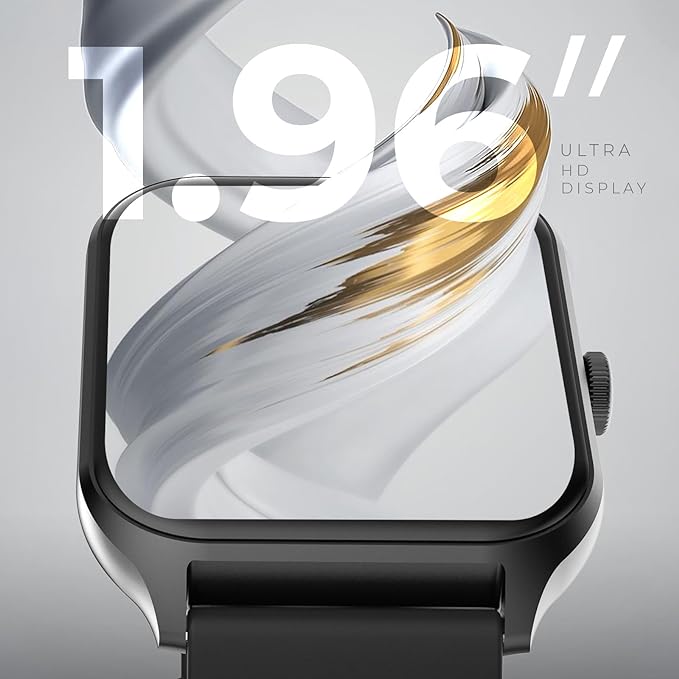 beatXP Marv Sense Smartwatch with 1.96" HD Display |  Bluetooth Calling |  100 Sports Modes & IP67 Water Resistance