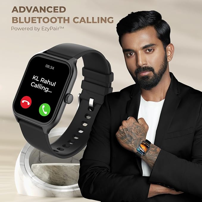 beatXP Marv Sense Smartwatch with 1.96" HD Display |  Bluetooth Calling |  100 Sports Modes & IP67 Water Resistance