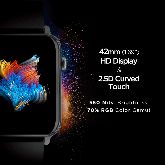 boAt | 1.69" HD Display | Bluetooth Calling | 550 Nits Brightness | Storm Call Smartwatch with Multiple Sports Modes | IP68 Resistance & 7-Day Battery